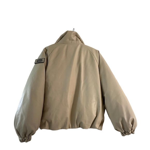 ROTATE SUNDAY Cropped Bomber Jacket in Oyster Gray NWT XS - Picture 4 of 8